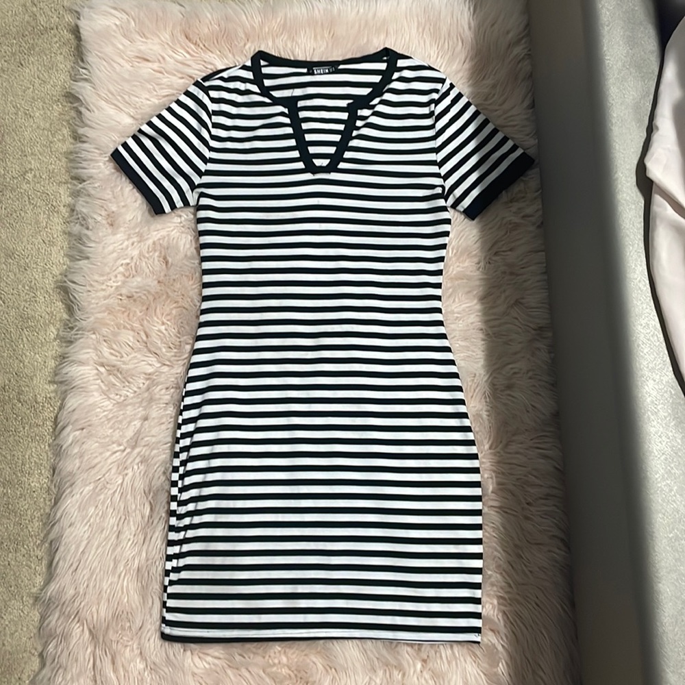 Black & White Mini Dress